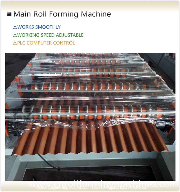 Water Wave Corrugating Sheet Rolling Machine